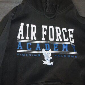 USAF USAFA AIR FORCE ACADEMY FIGHTING FALCONS szLARGE MILITARY HOODIE JM 377